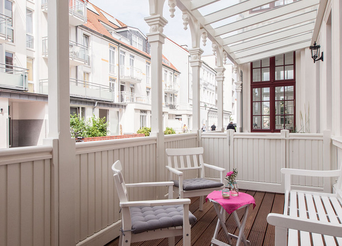Ferienwohnung Luisenhof Balkon