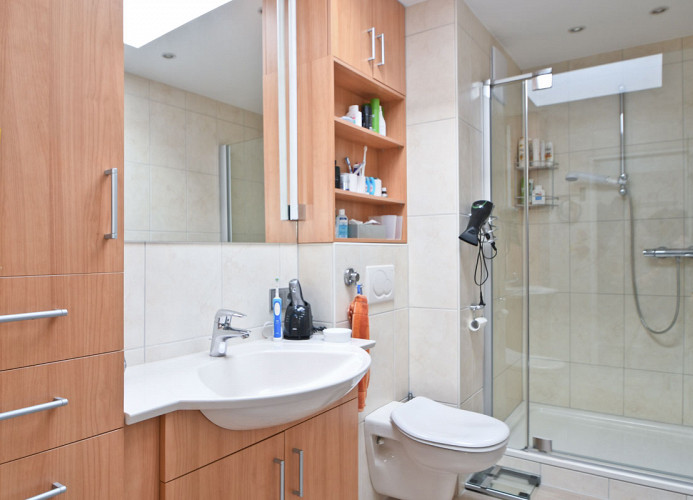 Badezimmer Ferienwohnung Meerblick Norderney