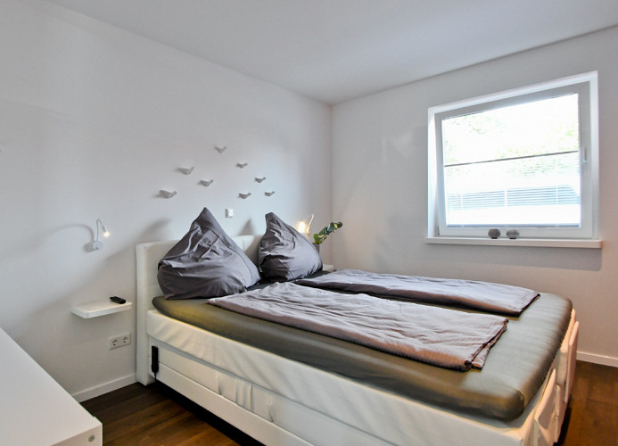 Schlafzimmer-Ferienwohnung-Beachloft-Norderney