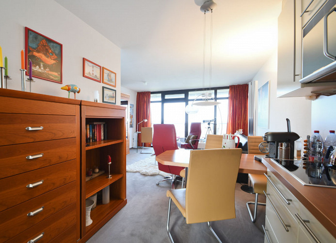 Wohnraum Ferienwohnung Meerblick Norderney