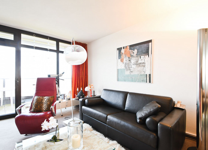 Wohnraum Ferienwohnung Meerblick Norderney