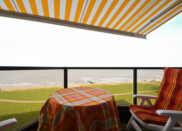 Balkon Ferienwohnung Meerblick Norderney